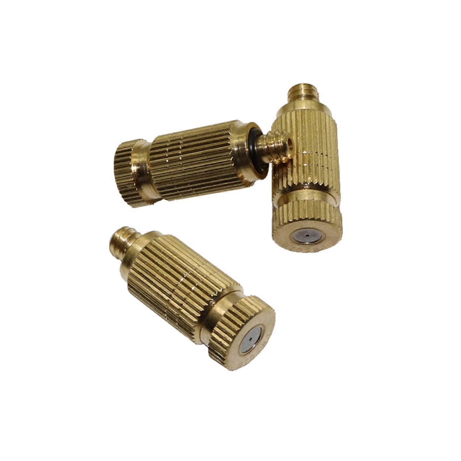 Fountain Nozzle Set with Copper Atomizing Sprinkler 3/16 Connector for Fine Mist Cooling