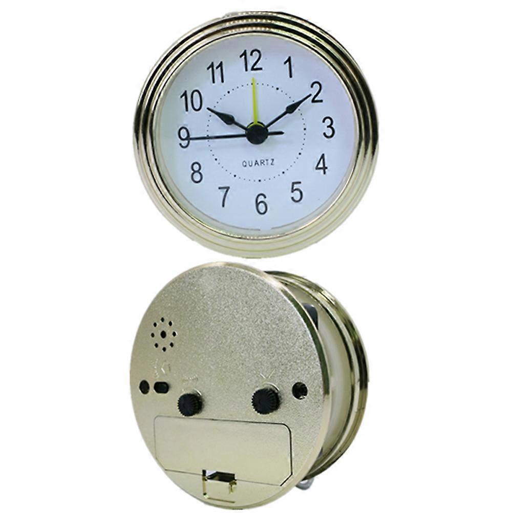 Quartz Movement Clock Miniature Round Clock with Arabic Numeral for Hotel Use