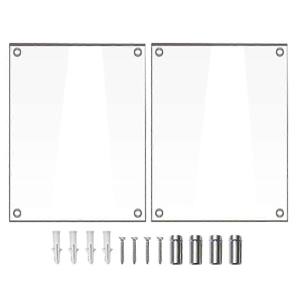 Clear Acrylic Photo Frame Classic Shape Wall Hanging Display 1Pack