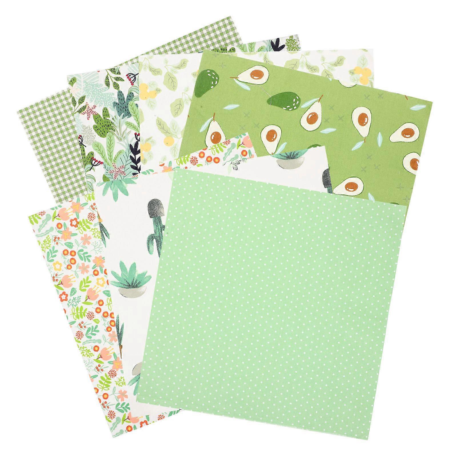 Quilting Fabric Squares Sheets Twill Material For Sewing Handmade Works 7Pcs