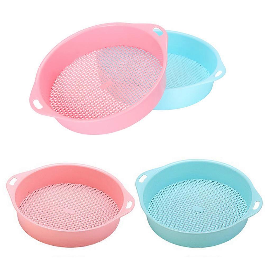 Plastic Mesh Soil Sieve for Gardening Filter Tool 4Pcs Set