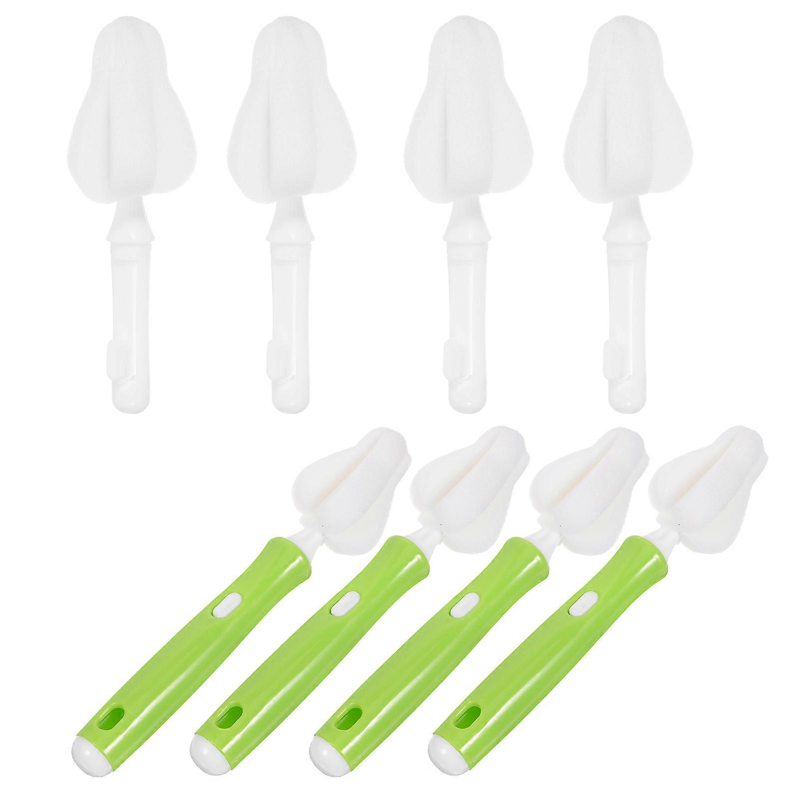 Replacement Pacifier Cleaning Brush Detachable Milk Bottle Brush 3Sets Included