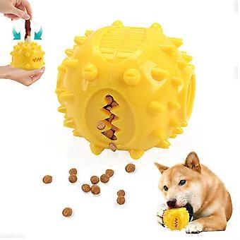 Dog Interactive Chew Treat Dispensing Ball - Self-Play, Boredom Relief, Bite-Resistant, Teeth Cleaning Pet Toy,