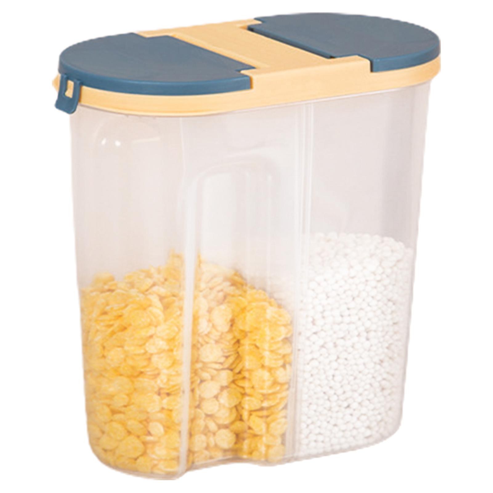 Food Storage Container Plastic Clear Dry Goods Container Kitchen Organization