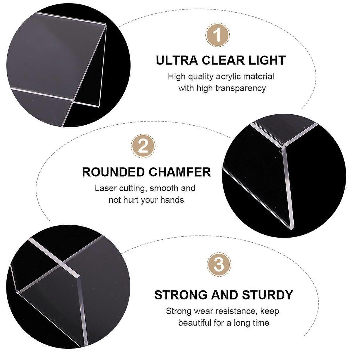 Transparent Acrylic Shoes Shelf Display Stand for Display Use 5Pcs