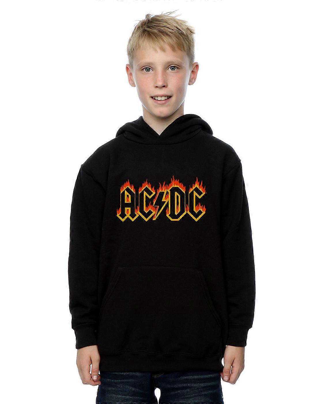 AC / DC Gutter Flammer Logo Hettegenser