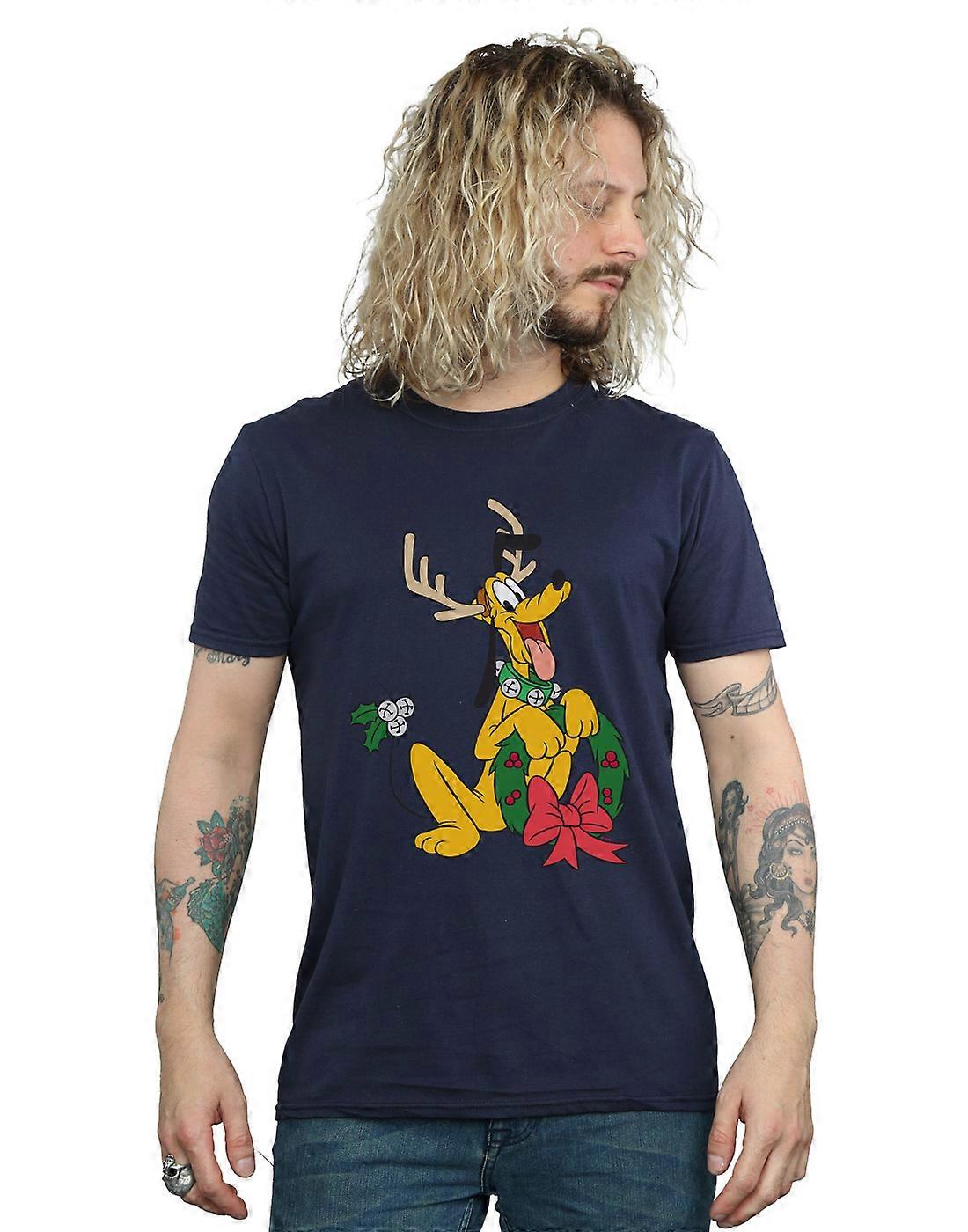 Disney mannen ' s Pluto kerst Rendier T-shirt