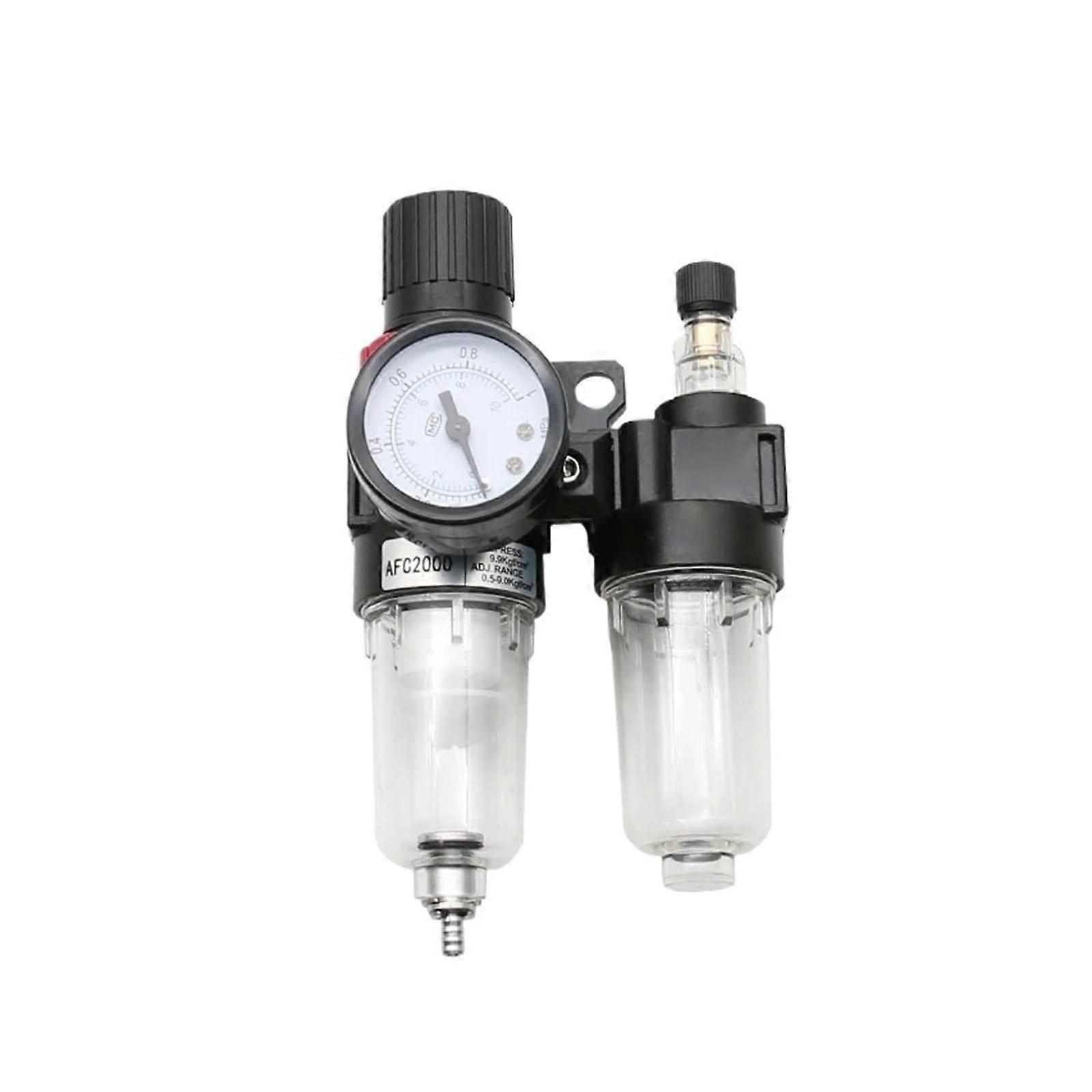 AFC2000 G1/4 Air Compressor Filter Regulator with Gauge OilWater Separation PC6mm Fitting