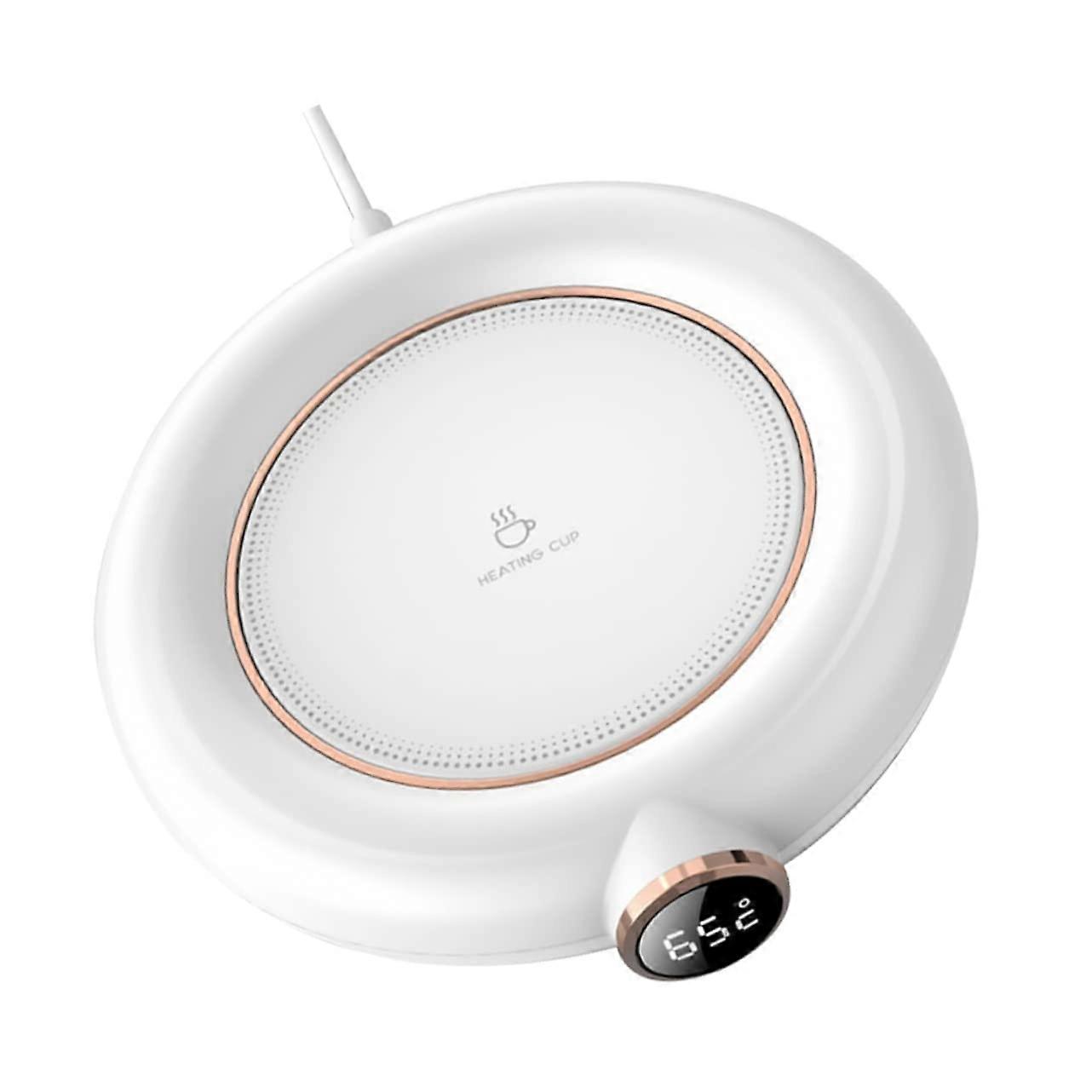 USB Coffee Mug Warmer with Adjustable Temperature, USB Powered Heating Coaster for Home and Office