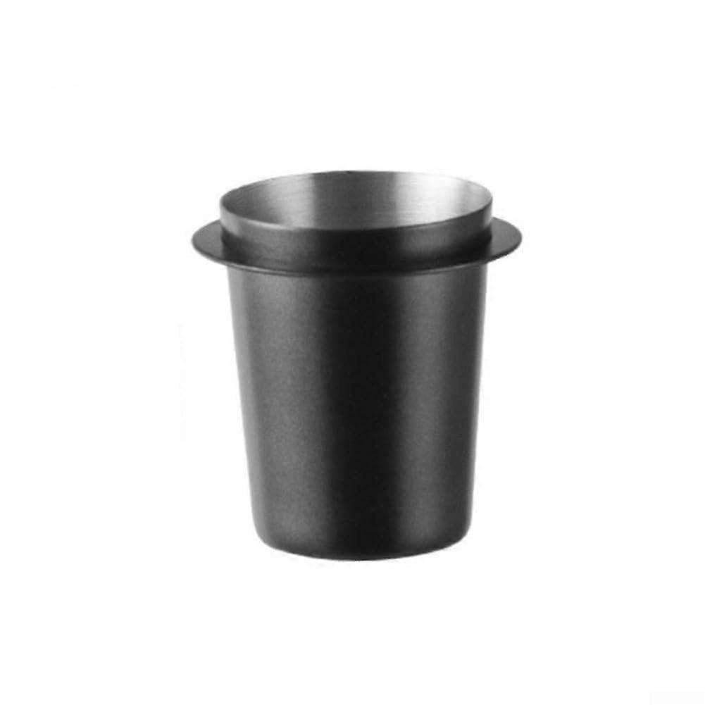 51mm Stainless Steel Coffee Dosing Cup Black, Mess Espresso Transfer, RustResistant