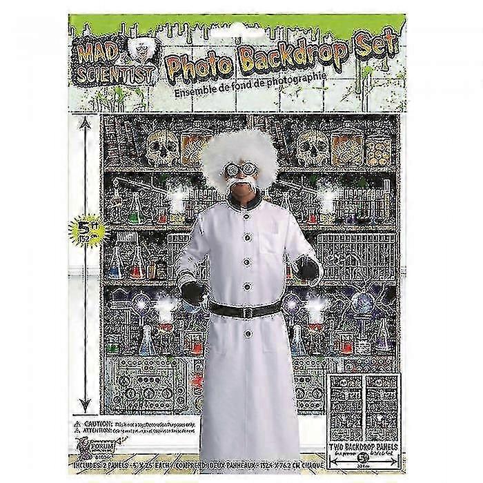 Halloween Mad Scientist Lab Back Drop (Pack Of 2)