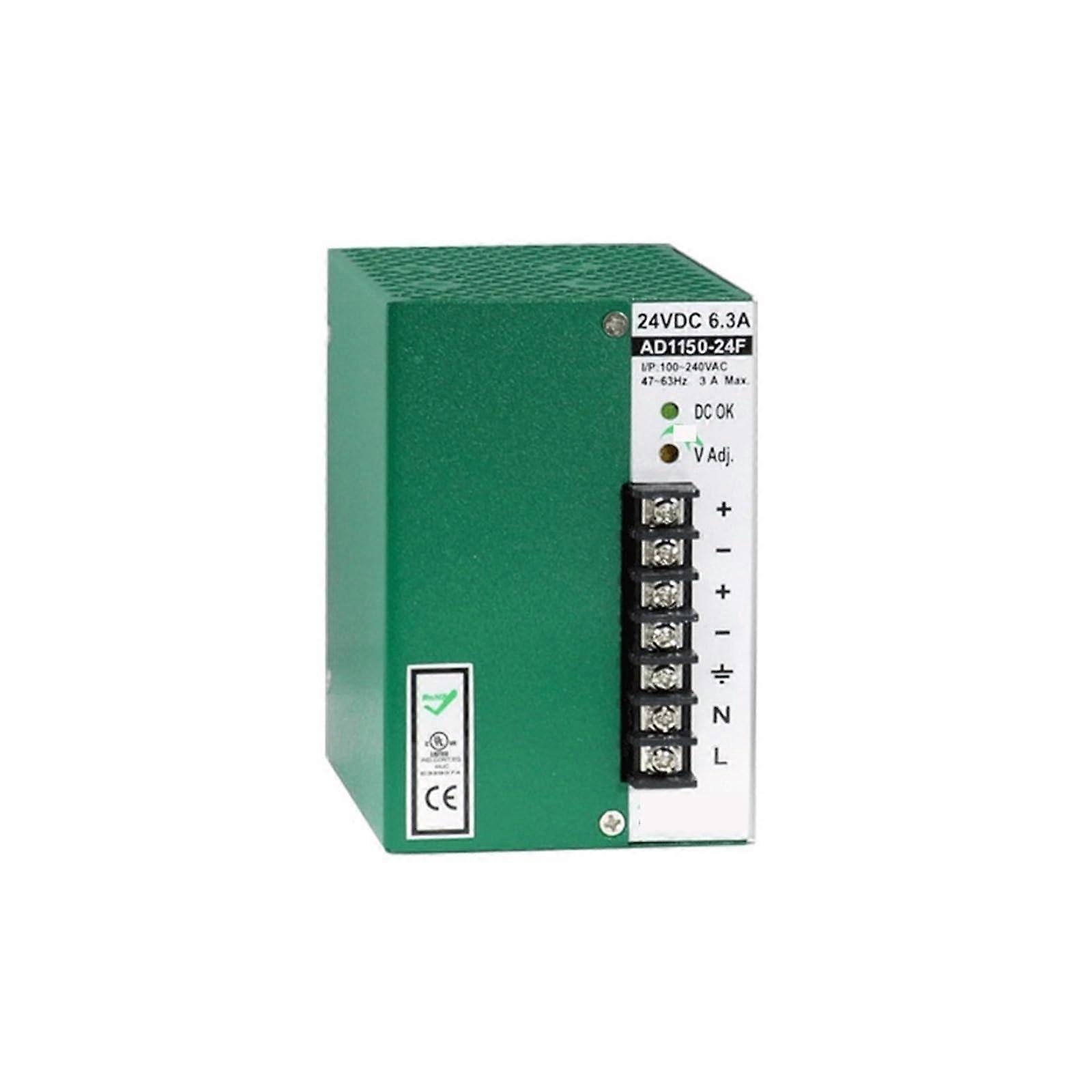 24V 6.3A DIN Rail Switching Power Supply AD115024F  Efficiency Adjustable Output