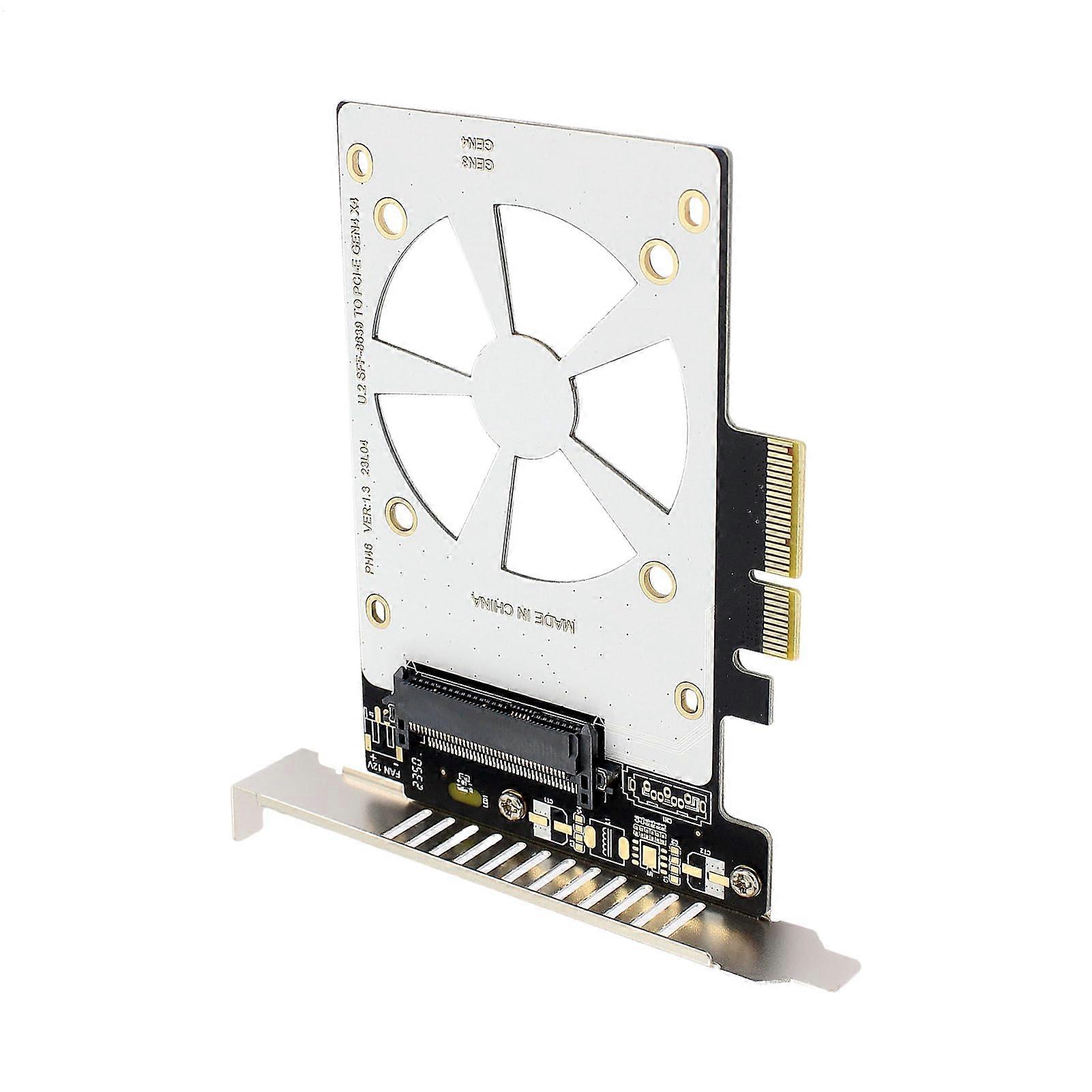 U.2 to PCIe Adapter with Speed Data Transfer and Advanced Heat Control for PC Builders