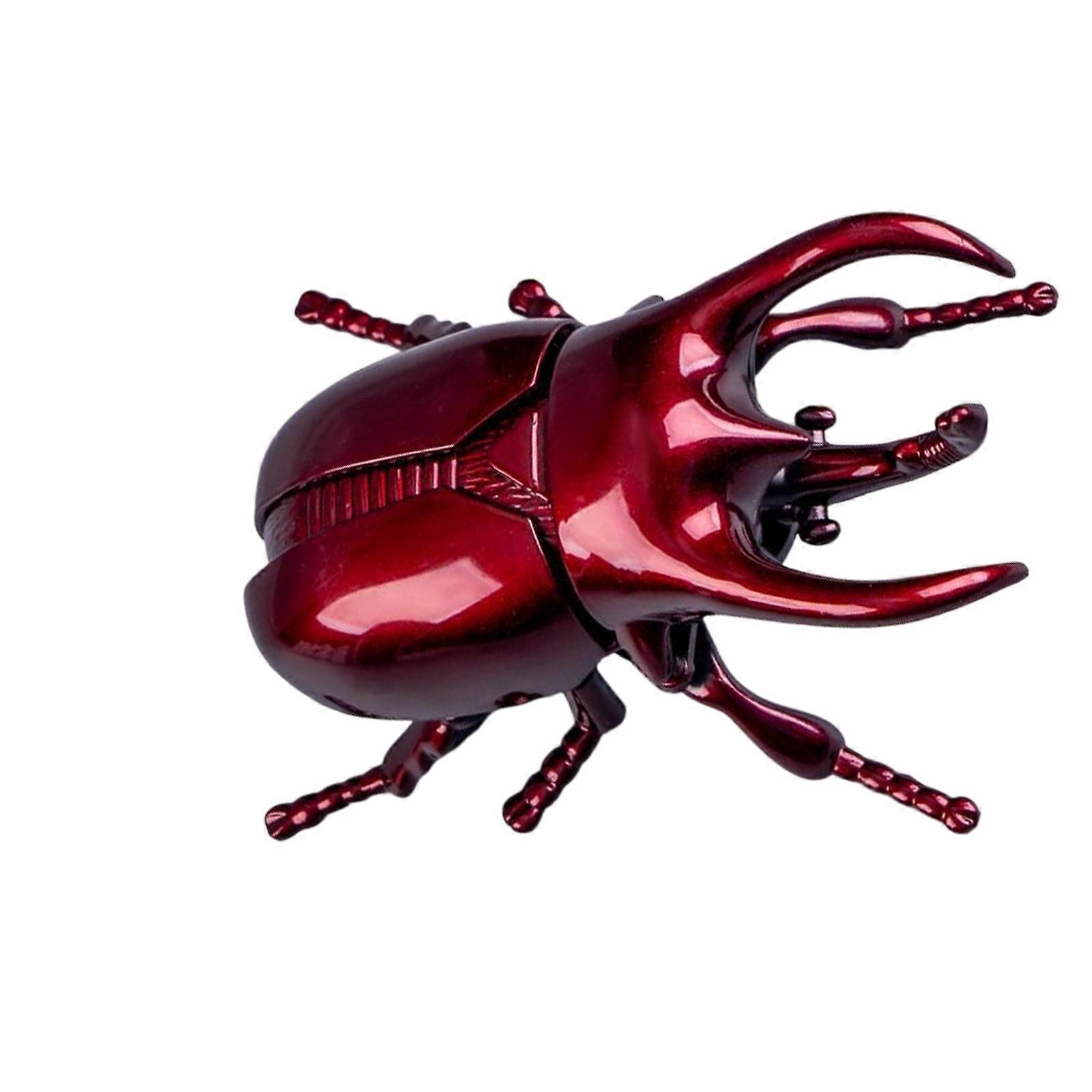 Educational Wind Up Simulation Insect Toy Plastic for Child Learning and Fun Development  Red
