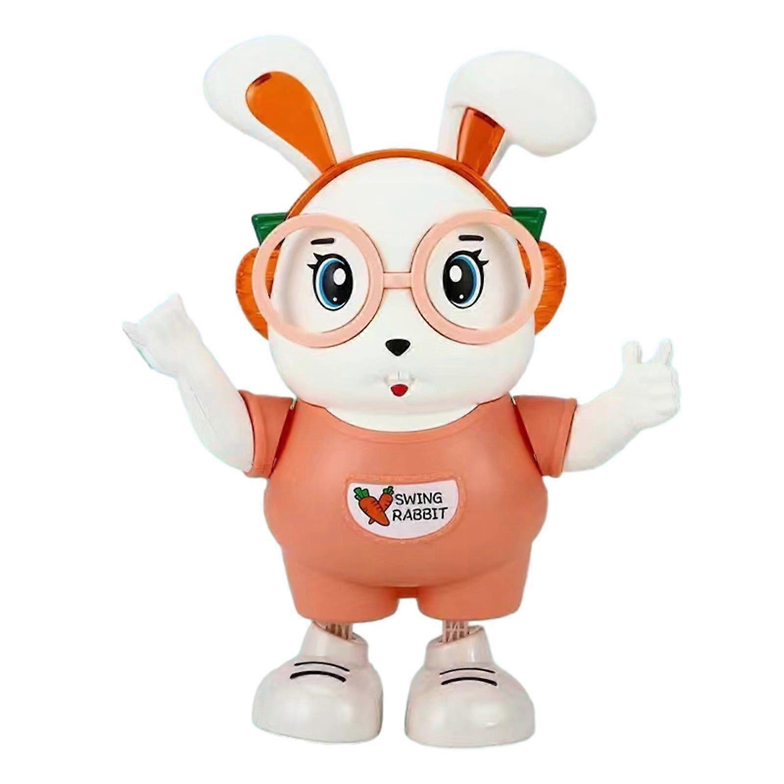 Toys Little Cute Rabbit,Electric Singing And Dancing Robot,Light