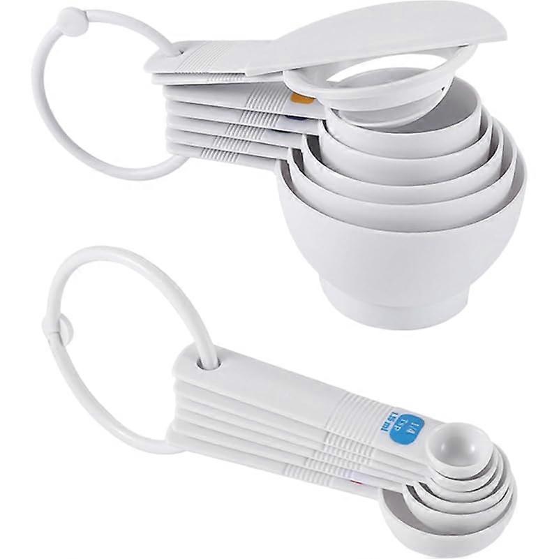 Measuring Cups and Spoons Set with Egg Separator and Leveling Tool for Accurate Kitchen Baking