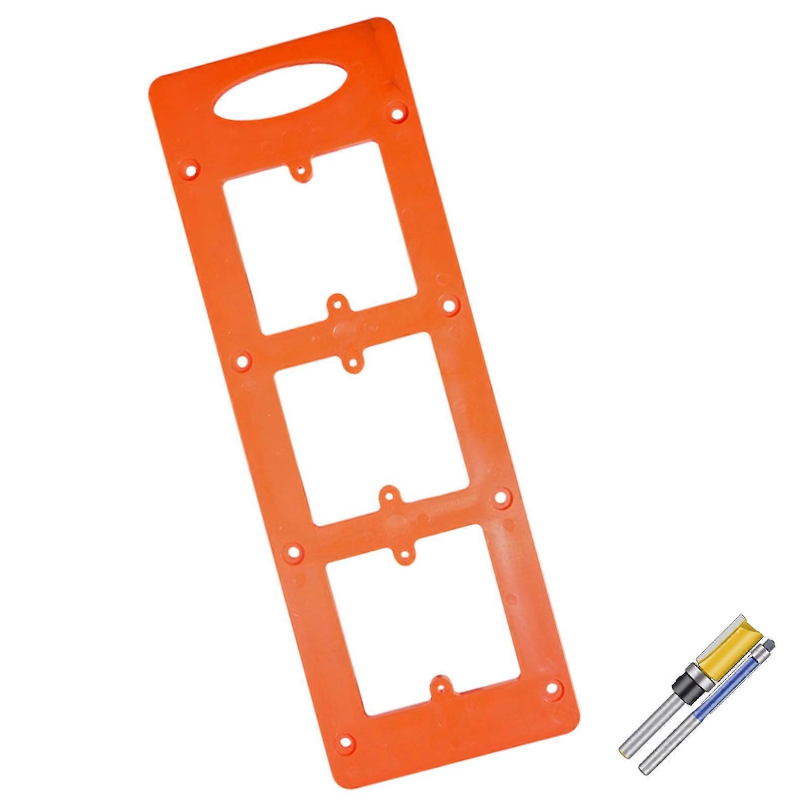 86 Type Switching Socket Bottom Template Precise Wear Resistant Socket Bottom Box Opening Mold Switching Hole Template Multicolor