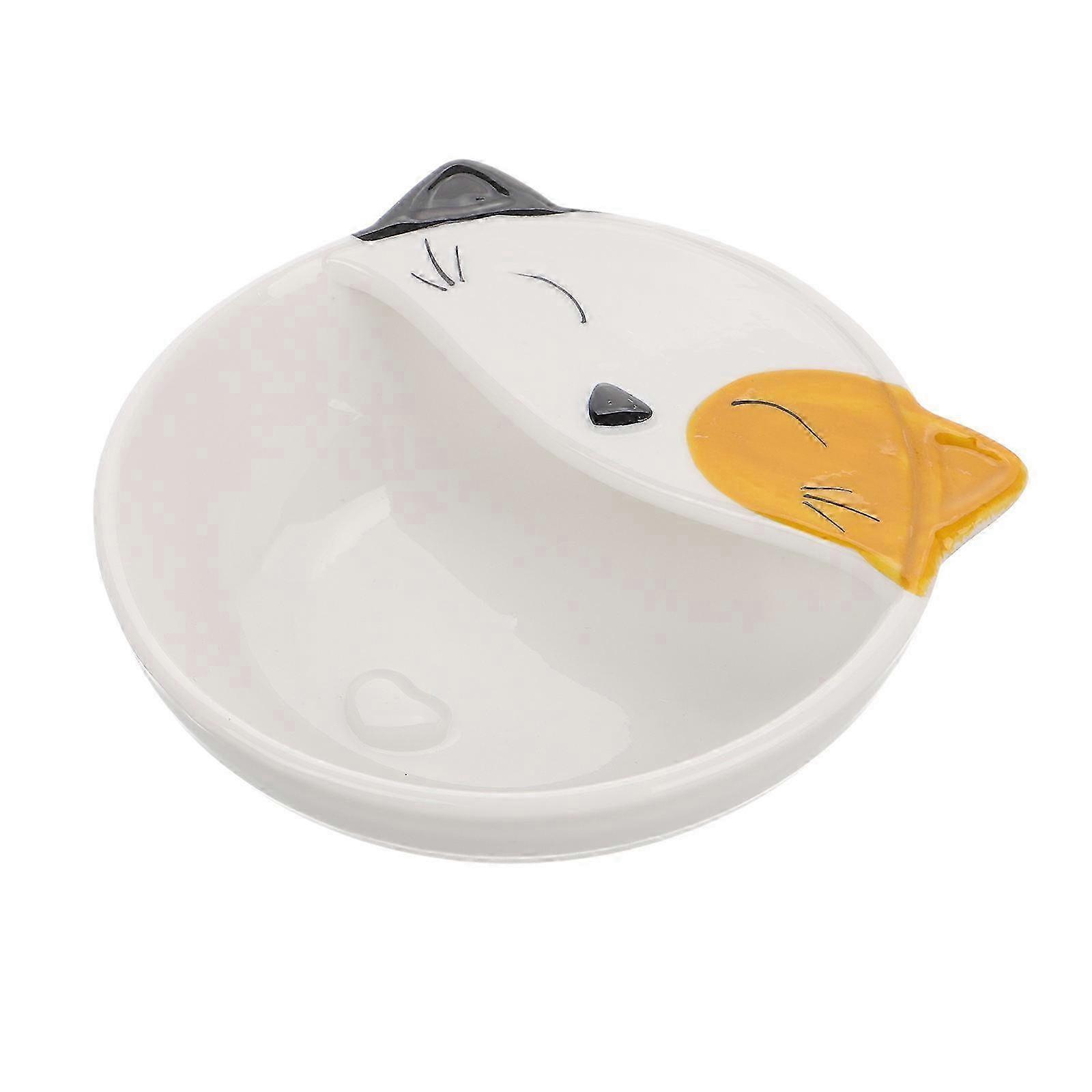 Cat Shaped Ceramic Spoon Holder for Storage Kitchen Spoon Rest Multi Color