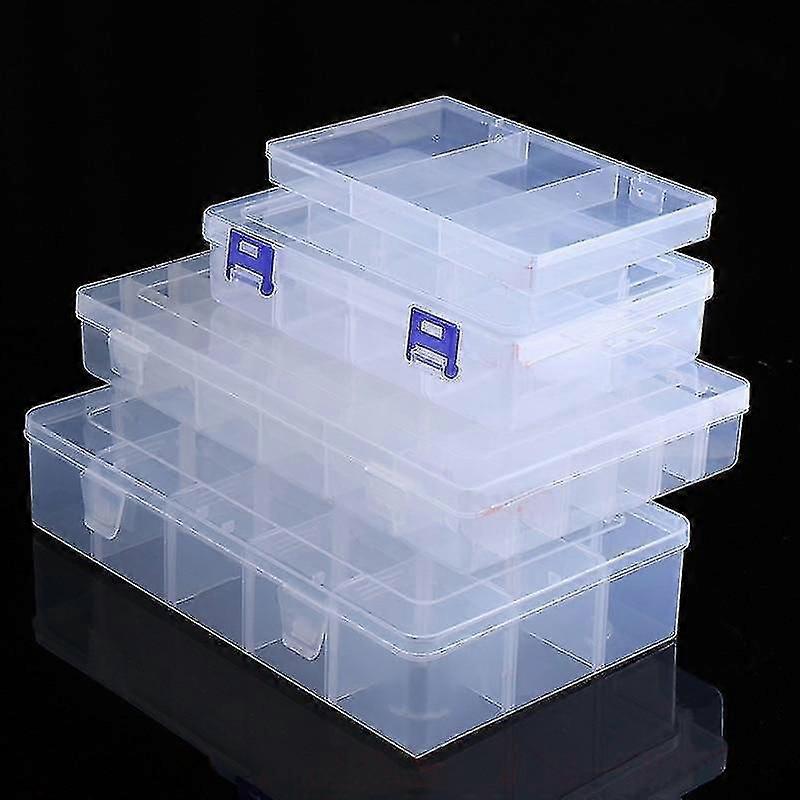 15 Grids 1pcs Adjustable Transparent Plastic Storage Box For Terminal Small Component
