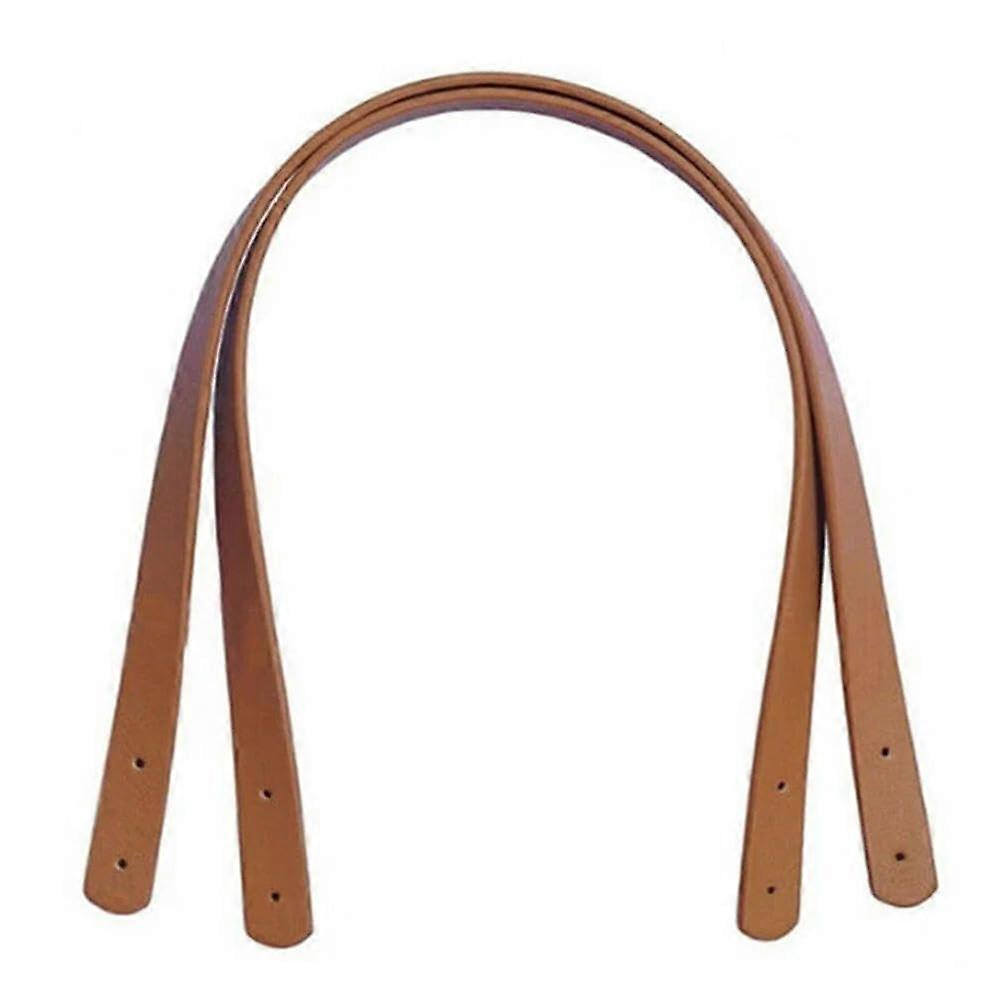 Bag Replacement Strap Adjustable PU Leather Handbag Strap with Lobster Clasp Light Coffee 2Pcs