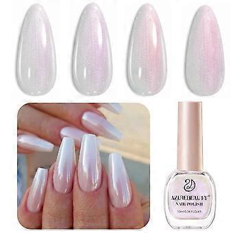 AZUREBEAUTY Chrome Quick Dry -kynsilakka | Shine Pearl, luonnollinen kiiltävä emali | Manikyyri