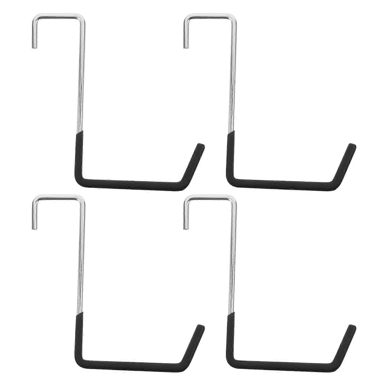 4pcs Heavy Duty Garage Hooks for Ladders Bikes Tools Wall Mounted Space Saving Storage