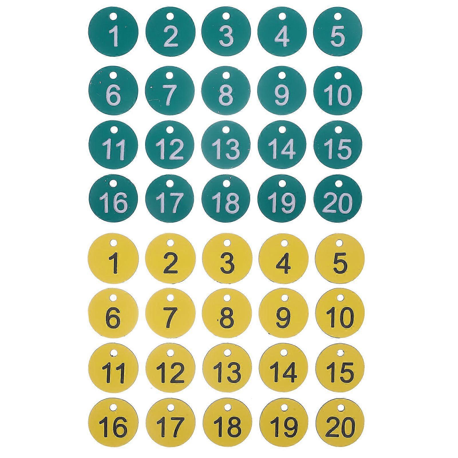 20pcs Beehive Classification Signs Beekeeping Box Markers Numbered Tags