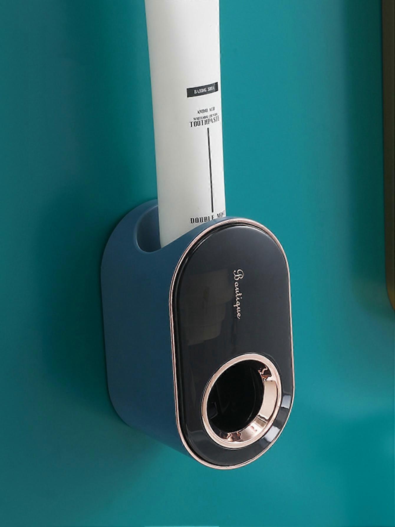 Bathroom Toothpaste Squeezer Automatic Toothpaste Dispenser Dust-proof Toothbrush Holder Wall Mount Stand Bathroom Accessories