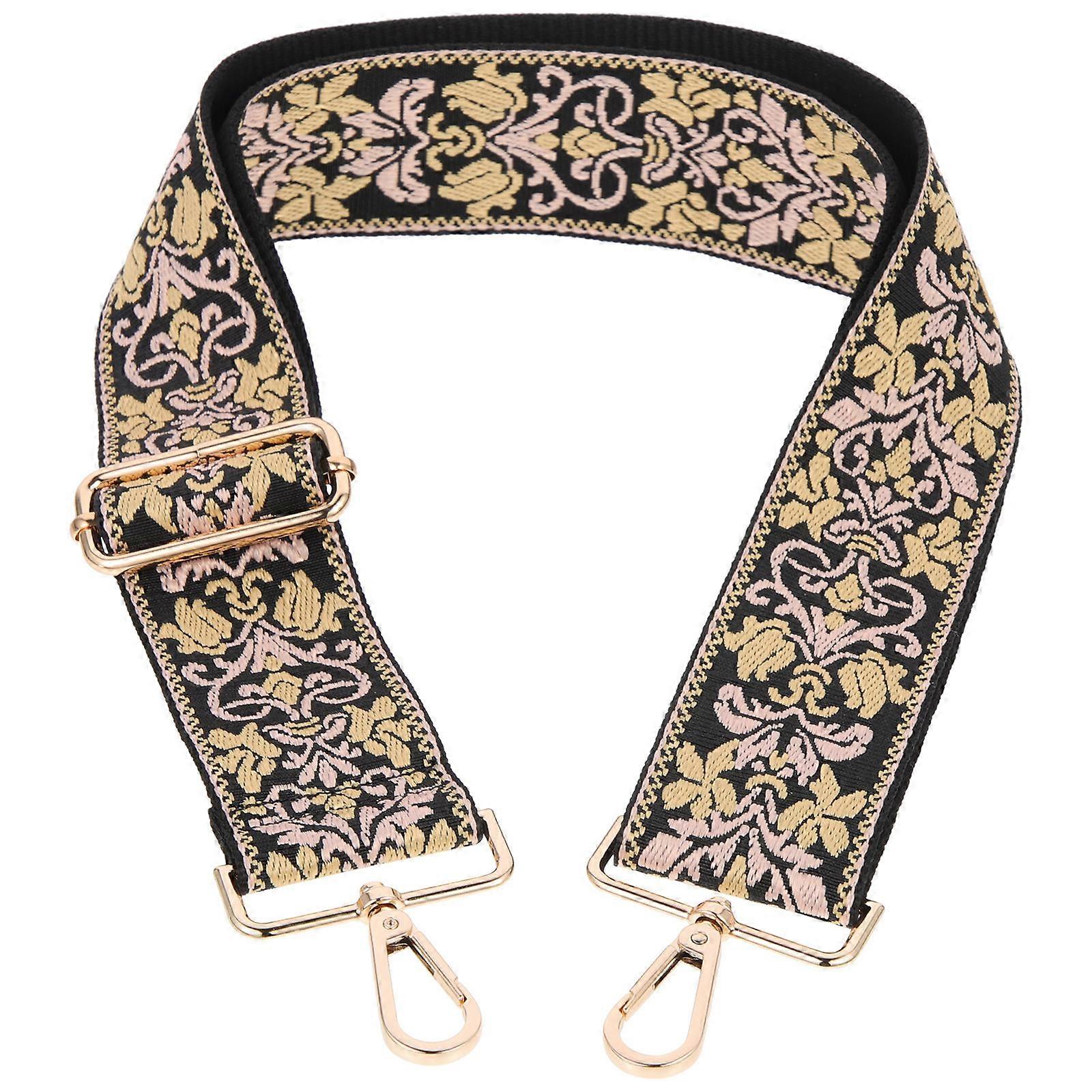 Multicolor Embroidered Women Handbag Strap for Bag Adjustable Replacement