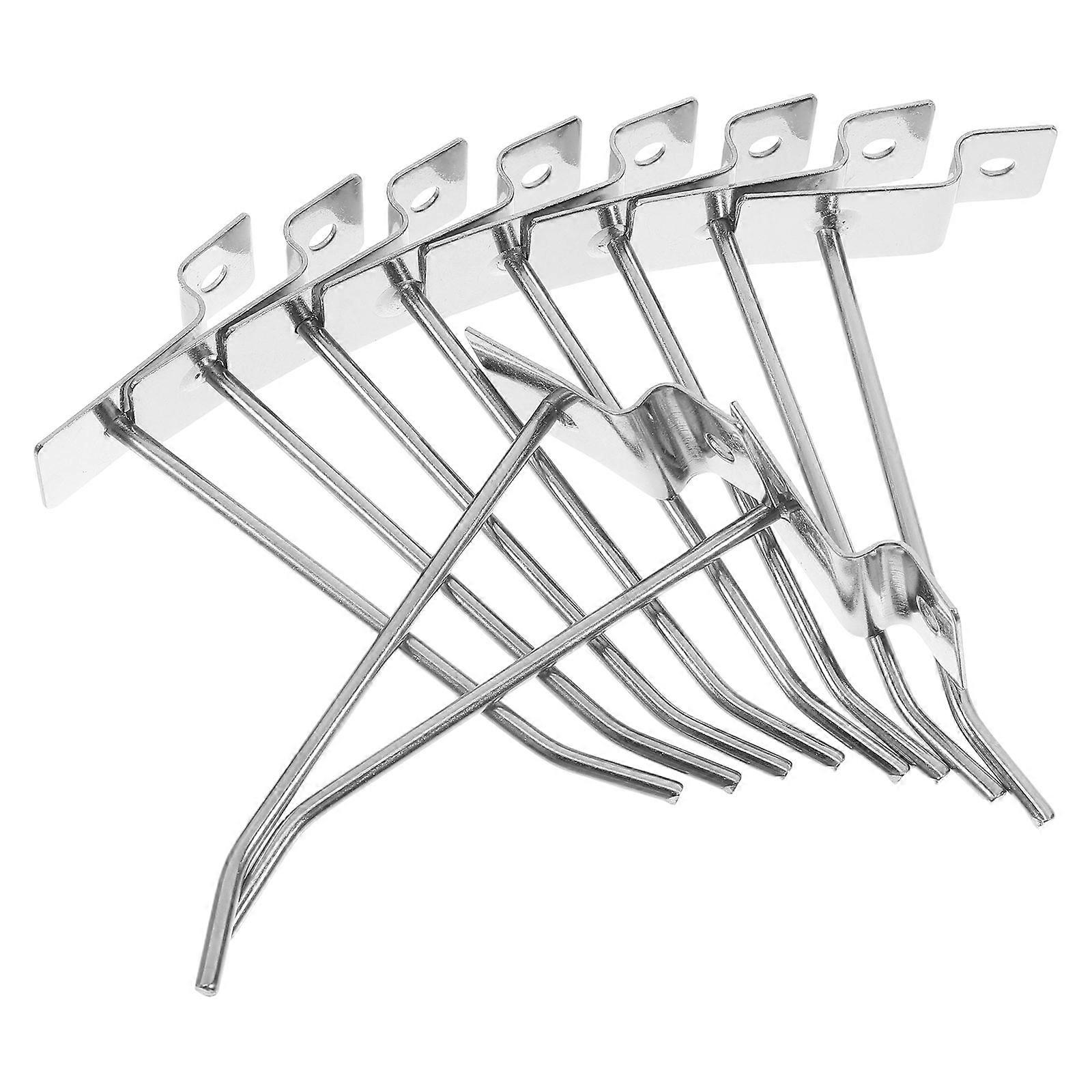 Slatwall Hooks Panel Display Hooks for Retail Store 20Pcs Silver