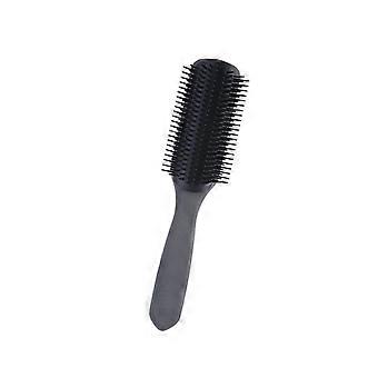 Detangling Hair Brush for Curly Hair, 9 Row Nylon Bristles, Volumizing Styling and Gentle Grip