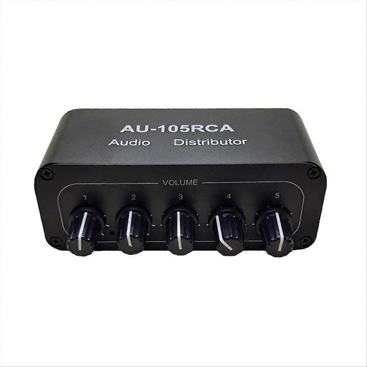 5CH Audio Distributor Stereo Audio Mixer EU PLUG