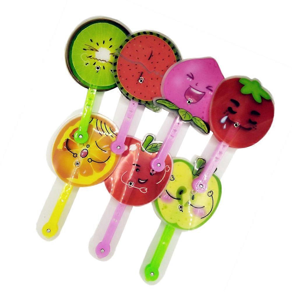 Hand Fan Fruit Shape Folding Fan Plastic 2Pcs Portable for Summer Use