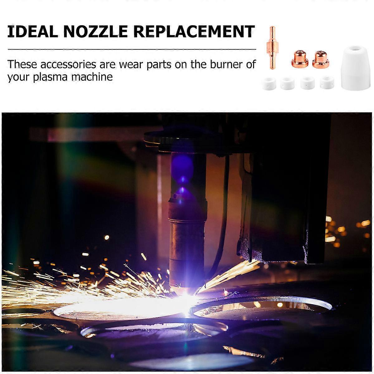 Plasma Machine Consumable Electrode Tip Nozzle Kit for Machine 46Pcs