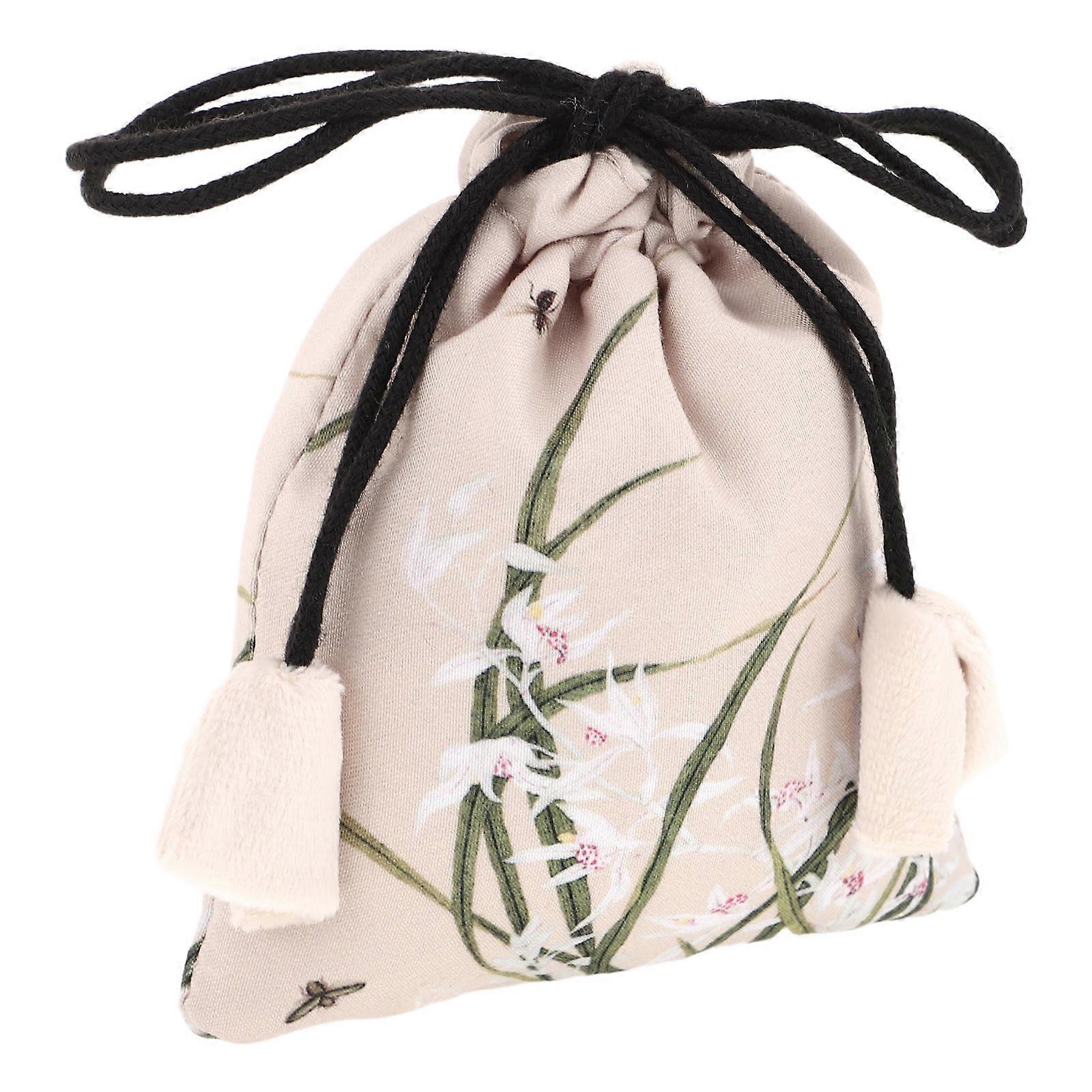 Buddhist Bead Storage Bag Drawstring Organizer Pouch for Beads Storage