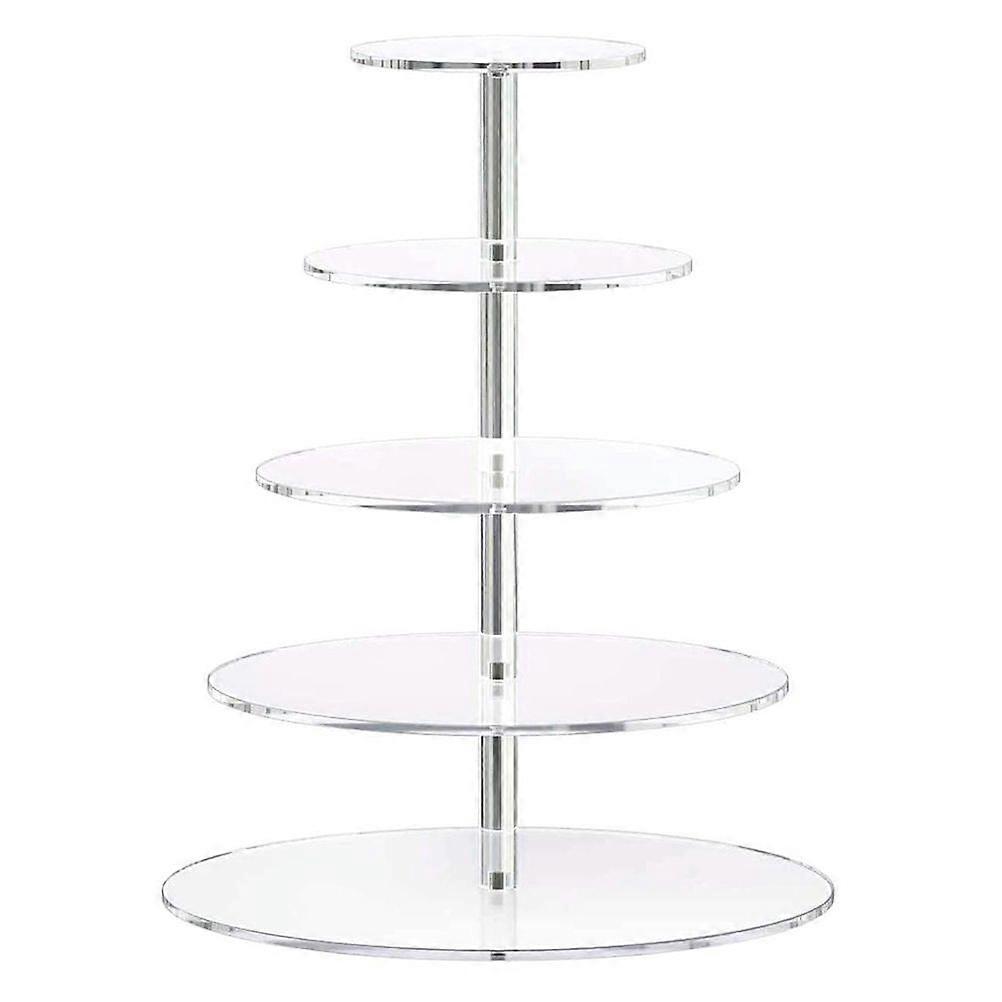1pc Five-layer Wedding Cake Stand Multi-layer Dessert Macaron Cupcake Stand