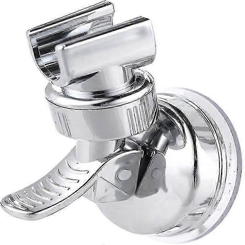 No drill shower head holder adjustable wall bracket