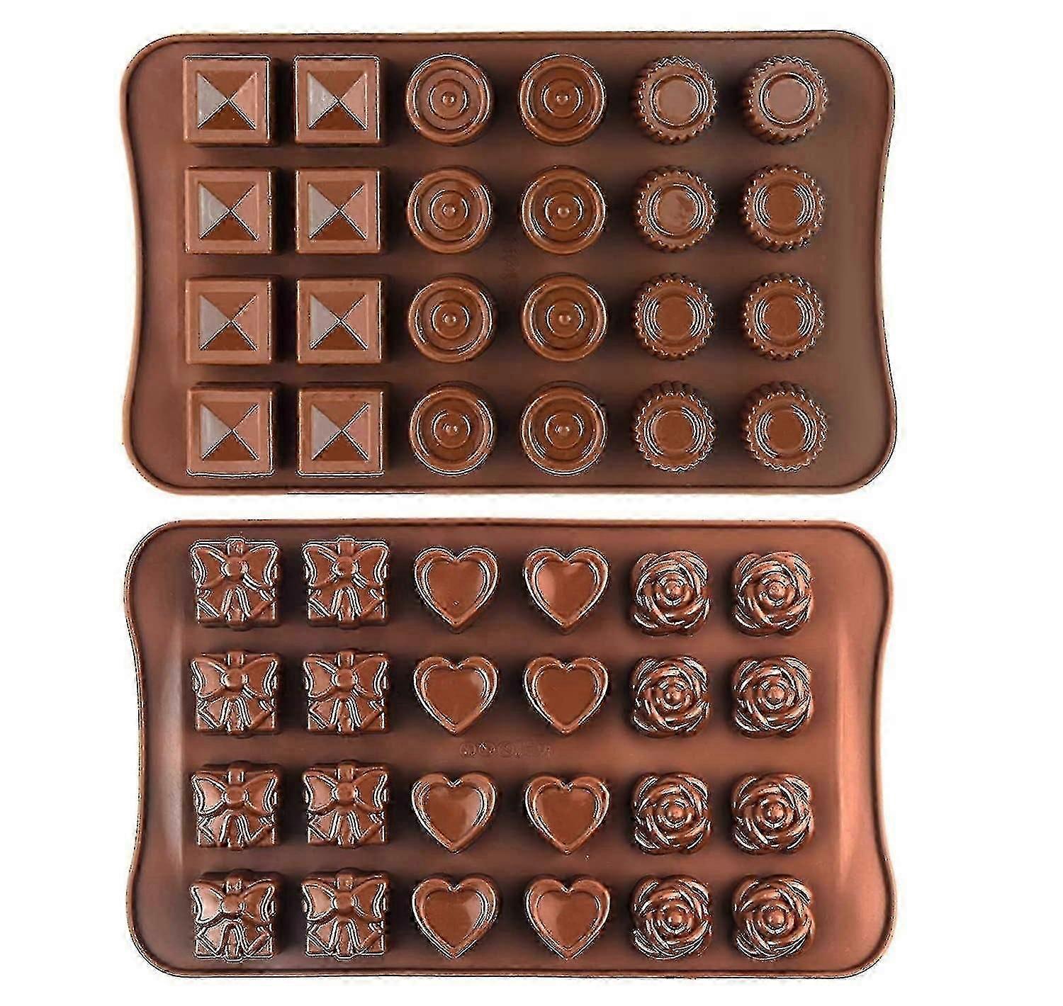 Silicone Chocolate Moulds, 2pcs