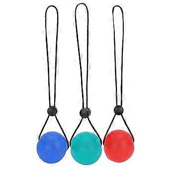 3pcs Fitness Hand Finger Kraft Stretch Training Ball Silikon Finger GymnastikballOrange 20 Härte