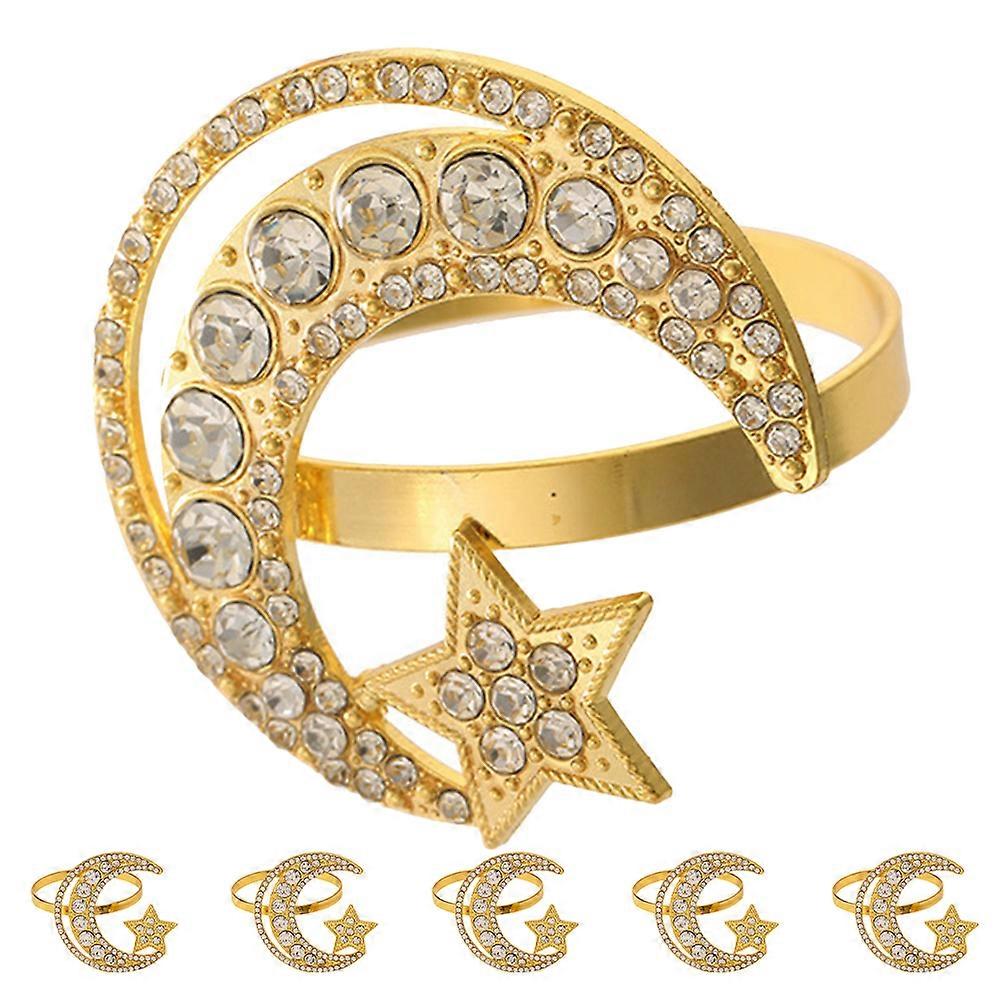 Middle Eastern Style Napkin Rings for Table Decor 6Pcs