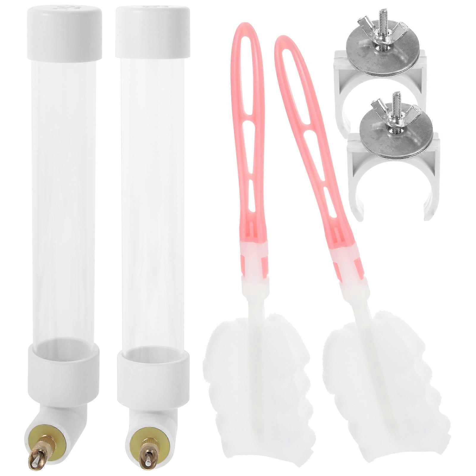 Parrot Water Feeder Bird Cage Water Dispenser Automatic Function 2Sets
