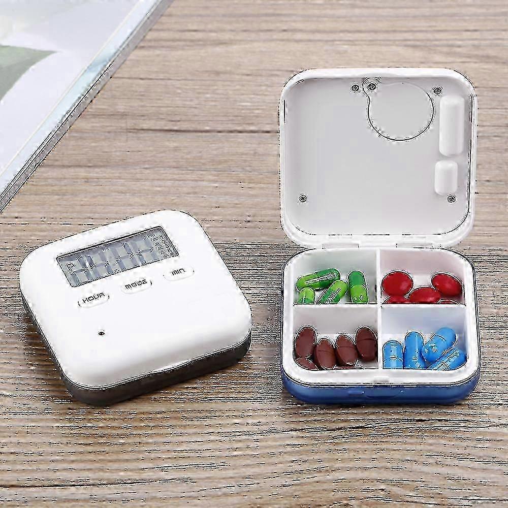 Electronic Reminder 4 Pill Boxes
