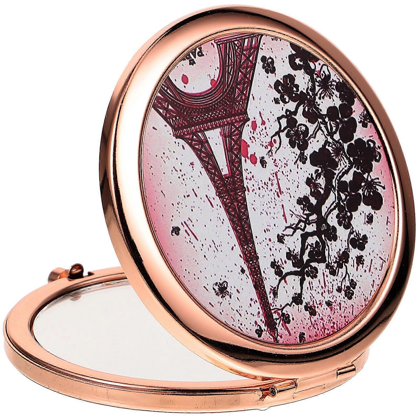Mini Compact Mirror for Makeup Double-Sided 2Pcs Portable Pocket Mirror