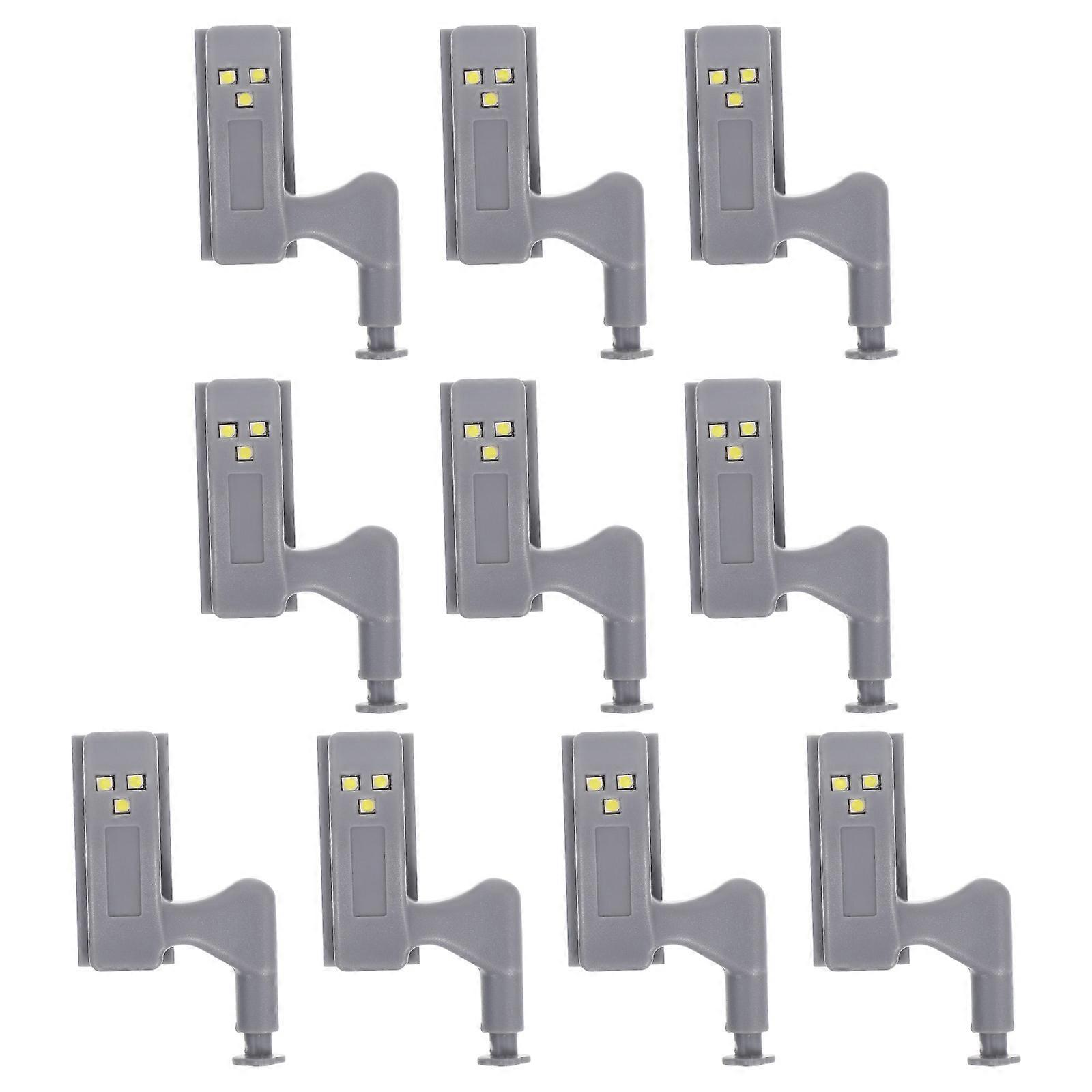 Touch Sensor Cabinet LED Hinge Light 10Pcs Cooler White Light for Kitchen
