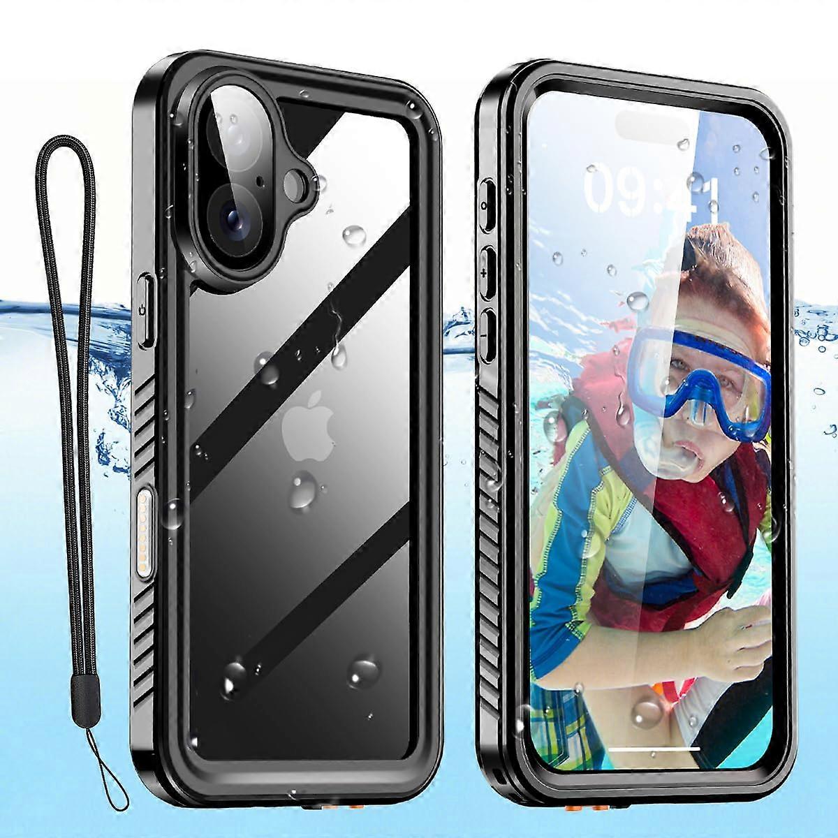 Waterproof Case Compatible with iPhone 16 Plus