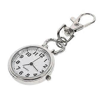 Nurse Wrist Watch Cute Portable Pocket Nurse Watch Quartz Movement Silver 8.00X3.20X0.80CM 1Pcs