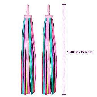 BESPORTBLE Un paio di stelle filanti per manubrio per bici per bambini Manopole Nappe Nastri Accessori per marsupi (colorati)