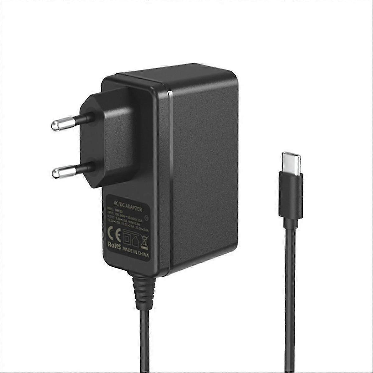 Power Adapter Charger Accessory Type C Power Cable Equipped EU Plug