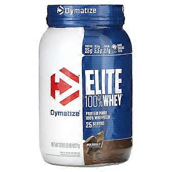 Dymatize, Elite 100% Whey Protein Powder, Rich Chocolate, 2 lbs (907 g)