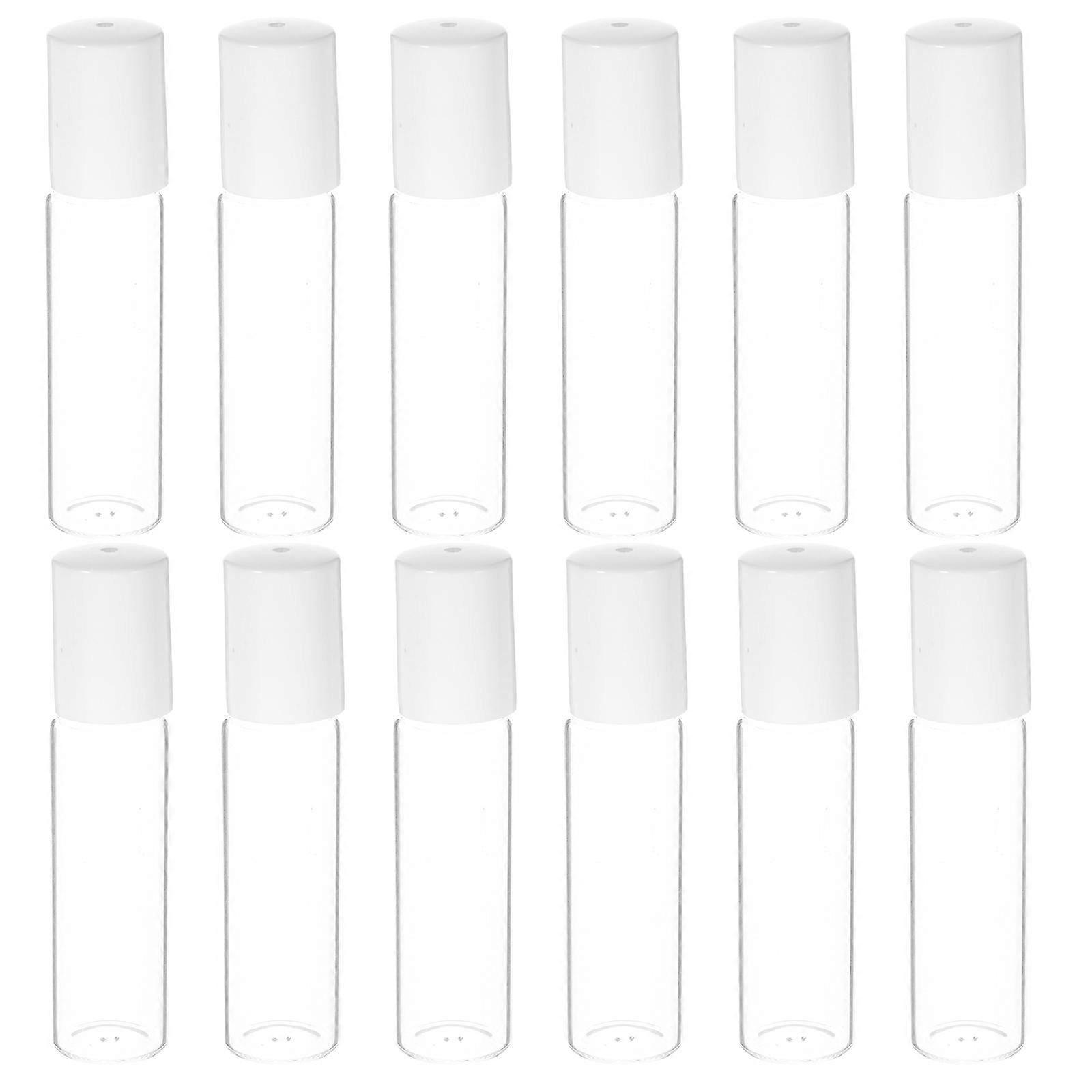 12pcs Empty Roller Ball Bottle Essential Oil Bottle Refillable Sub Bottles